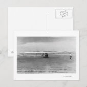 Carte Postale Photographie de la scène de la plage de l'océan Pa (Devant / Derrière)