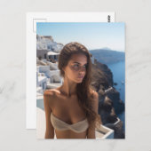 Carte Postale Photographie de mode grecque (Devant / Derrière)