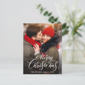 Carte Postale Photographie de Noël Joyeux moderne Salutation (Debout devant)