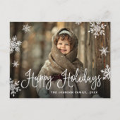 Carte Postale Photographie de Noël Joyeux moderne Vacances de vo (Devant)