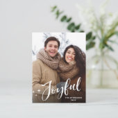 Carte Postale Photographie de Noël simple et moderne (Debout devant)