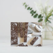 Carte Postale Photographie de nourriture Chocolat sel de mer Car (Debout devant)