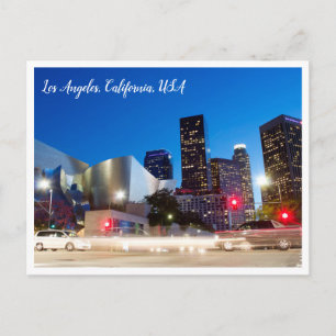 Carte Postale Photographie de nuit   Centre-ville de Los Angles 