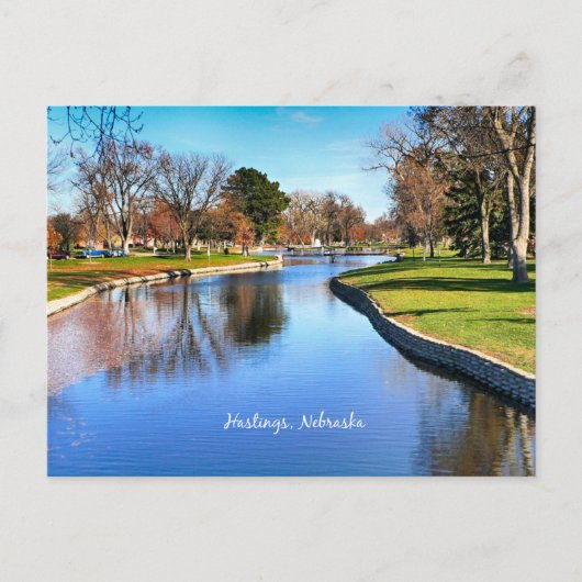 Carte Postale photographie de paysage de Hastings, Nebraska (Devant)