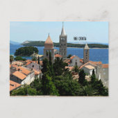 Carte Postale Photographie de paysage de Rab, Croatie (Devant)