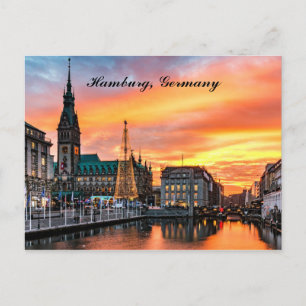 Carte Postale Photographie de paysage panoramique de Hambourg, A