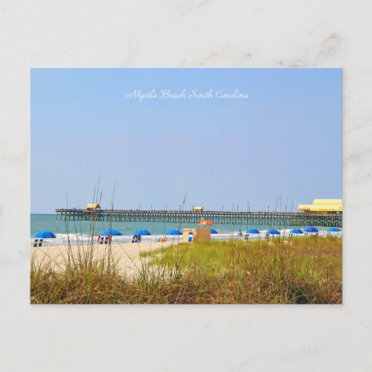 Carte Postale Photographie de Pier, Myrtle Beach, Caroline du Su (Devant)