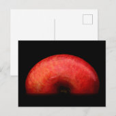 Carte Postale Photographie de portrait à moitié Apple (Devant / Derrière)