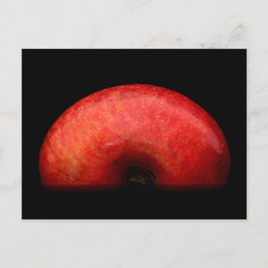Carte Postale Photographie de portrait à moitié Apple (Devant)