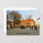 Carte Postale Photographie de promenade en buggy à Bruges (Devant / Derrière)