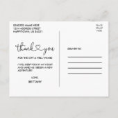 Carte Postale Photographie de remise de diplôme avec calligraphi (Dos)