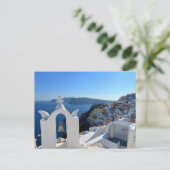 Carte Postale Photographie de Santorin Bell Tower Grèce (Debout devant)