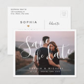 Carte Postale Photographie de script simple et moderne enregistr (Devant / Derrière)