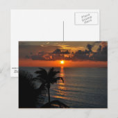 Carte Postale Photographie du paysage de Tropical Sunset (Cancun (Devant / Derrière)