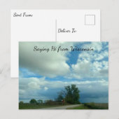 Carte Postale Photographie du paysage du Wisconsin (Devant / Derrière)