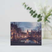Carte Postale photographie du paysage urbain d'Amsterdam (Debout devant)