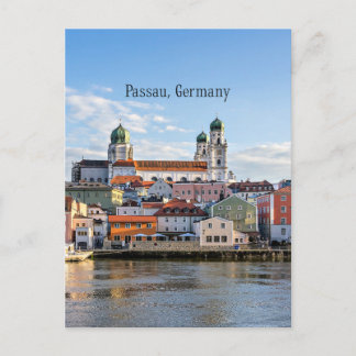 Carte Postale photographie du paysage urbain de Passau, Allemagn