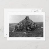 Carte Postale Photographie d'un igloo eskimo près de Nome, Alask (Devant / Derrière)