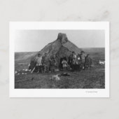 Carte Postale Photographie d'un igloo eskimo près de Nome, Alask (Devant)