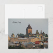 Carte Postale Photographie d'une belle silhouette de Québec (Devant / Derrière)