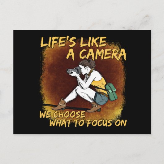 Carte Postale Photographie - La vie comme un appareil photo Phot (Devant)