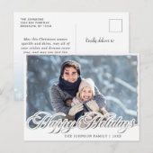 Carte Postale Photographie moderne de Noël de Noël de Noël (Devant / Derrière)