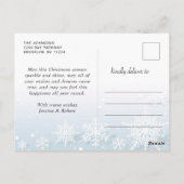 Carte Postale Photographie moderne de Noël de Noël de Noël (Dos)