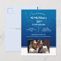 Photographie personnalisée 50e anniversaire eau bl