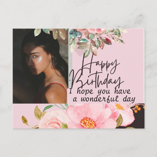 Carte Postale Photographie personnalisée Anniversaire (Devant)