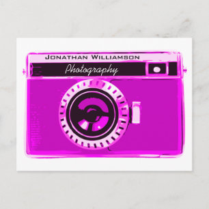 Carte Postale Photographie Retro Hot Pink