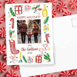Carte Postale Photographie sur mesure de Noël de Noël fantastiqu