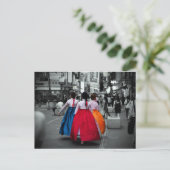 Carte Postale photographie traditionnelle coréenne (Debout devant)