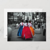 Carte Postale photographie traditionnelle coréenne (Devant / Derrière)