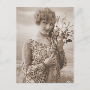 Carte Postale Photographie vintage de Flapper (150)