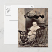 Carte Postale Photographie vintage pour bébé (Devant / Derrière)