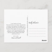 Carte Postale Photographies de script lettres main or Mariage Me (Dos)