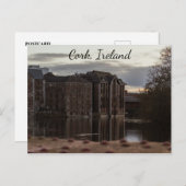 Carte postale photographique Cork Ireland River (Devant / Derrière)