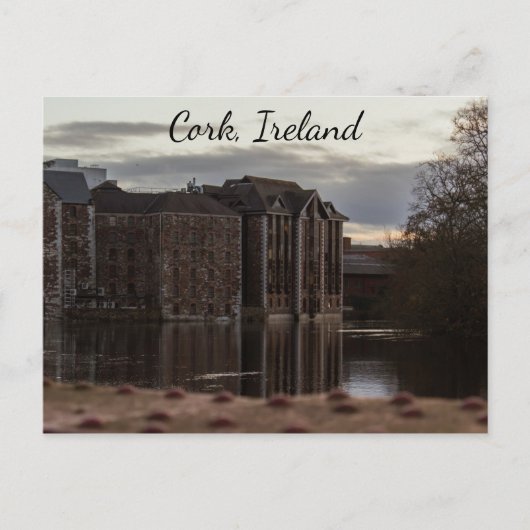 Carte postale photographique Cork Ireland River (Devant)