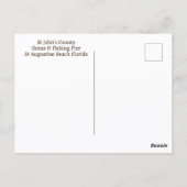 Carte postale photographique de la jetée de St Aug (Dos)