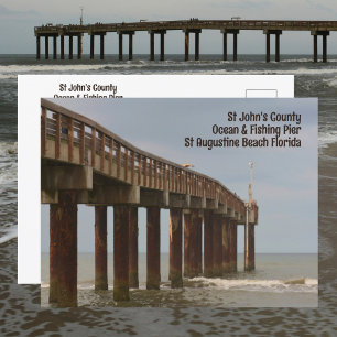 Carte postale photographique de la jetée de St Aug