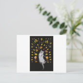 CARTE POSTALE PHOTOGRAPHIQUE FEUILLE (Debout devant)