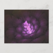 Carte Postale Photon Flower - Purple - Poster d'art fractal numé (Devant)