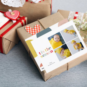 Carte Postale Photos de Collage Christmas Four Tis