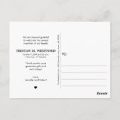 Carte Postale Photos de Merci et de Faire-part de naissance bébé (Dos)