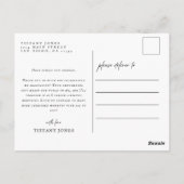 Carte Postale Photos de script moderne Skeleton Graduation Merci (Dos)