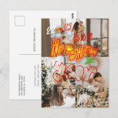 Carte Postale Photos de vacances 3 | Moderne Joyeux Nouvel An Ar (Devant / Derrière)