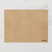 Carte Postale Photos d'enfance rustiques Boho Save the Date (Dos)