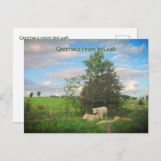 Carte Postale Photos des salutations d'Irlande (Devant / Derrière)
