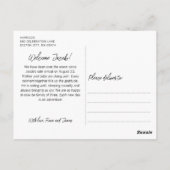 Carte Postale Photos Faire-part de naissance modernes (Dos)