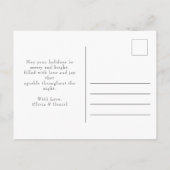 Carte Postale Photos familiales modernes Calligraphie Nouvel An (Dos)